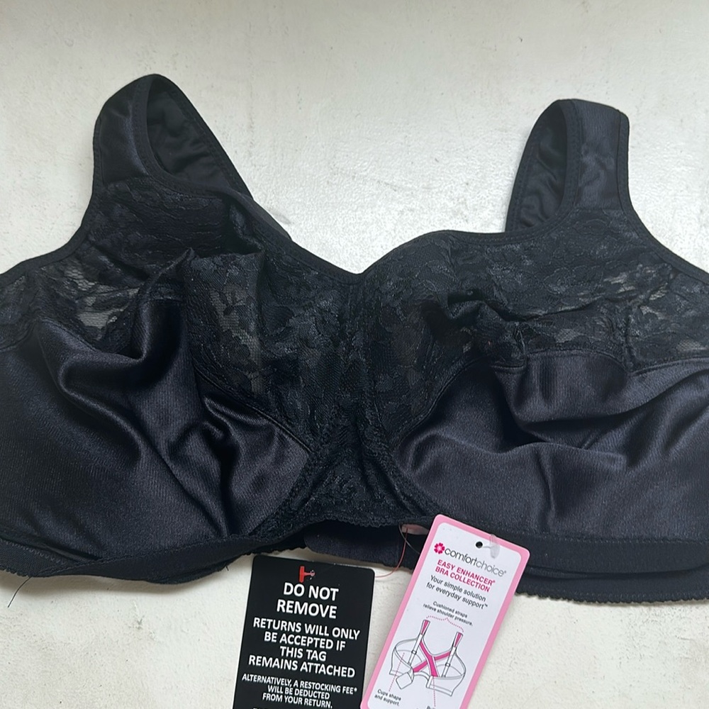 Comfortchoice 50B bra, black.  New with tags - Picture 2 of 5